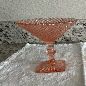 Pink vintage glass